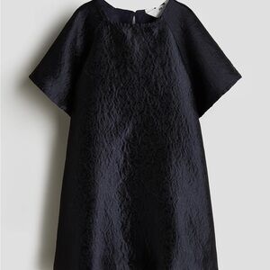 NWT H&M NAVY JACQUARD-WEAVE DRESS size 9/10